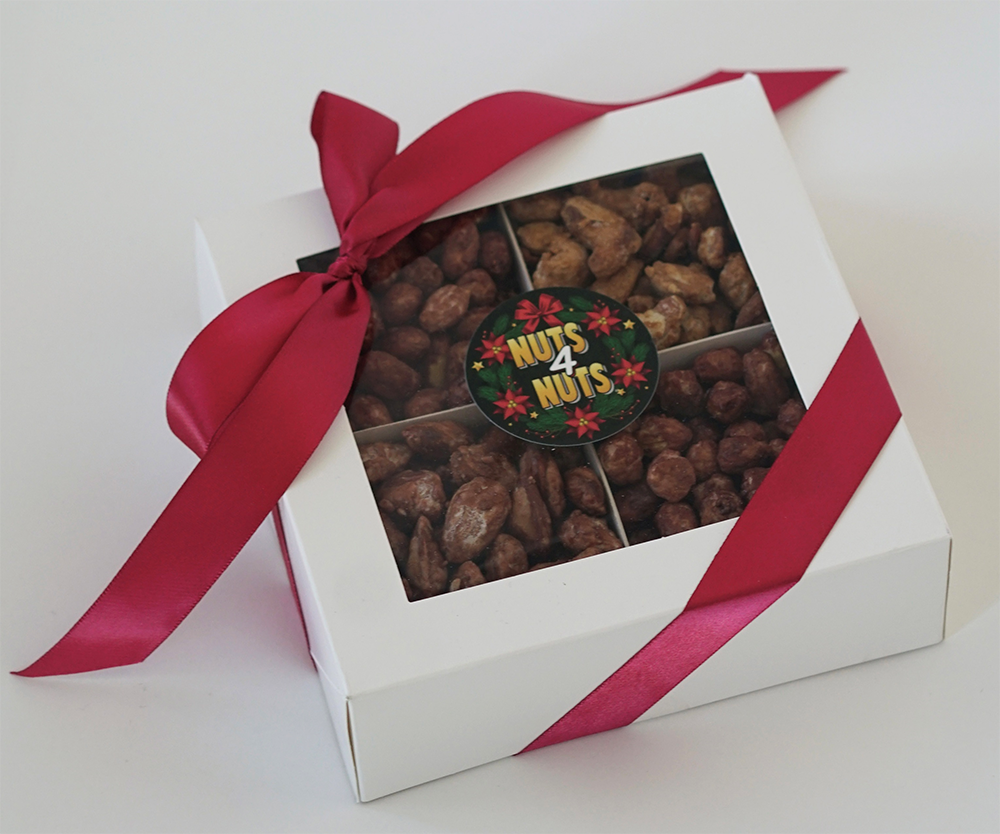 Holiday Holly 4 Compartment Gift Box