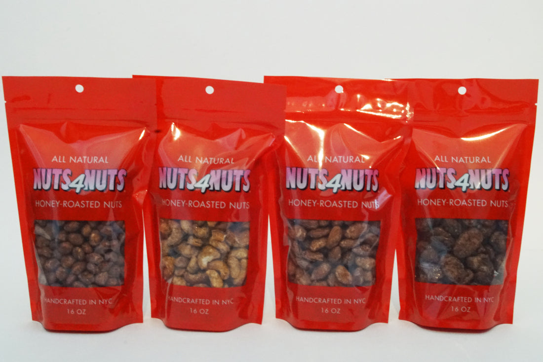 Honey-Roasted Nuts in 16 oz. Resealable Love Pack