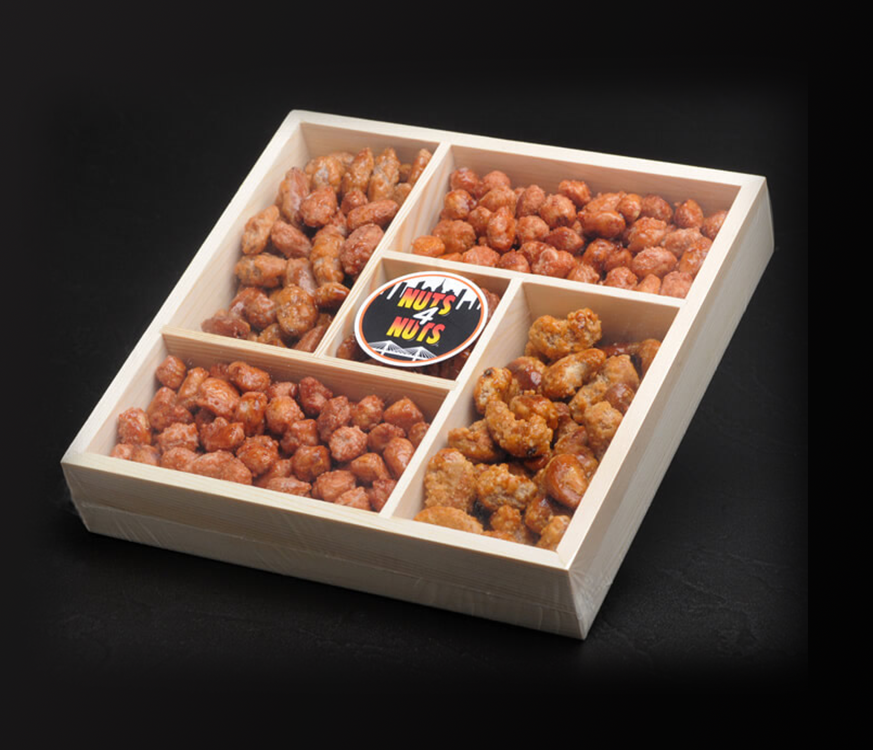5-Compartment Wood Gift Box