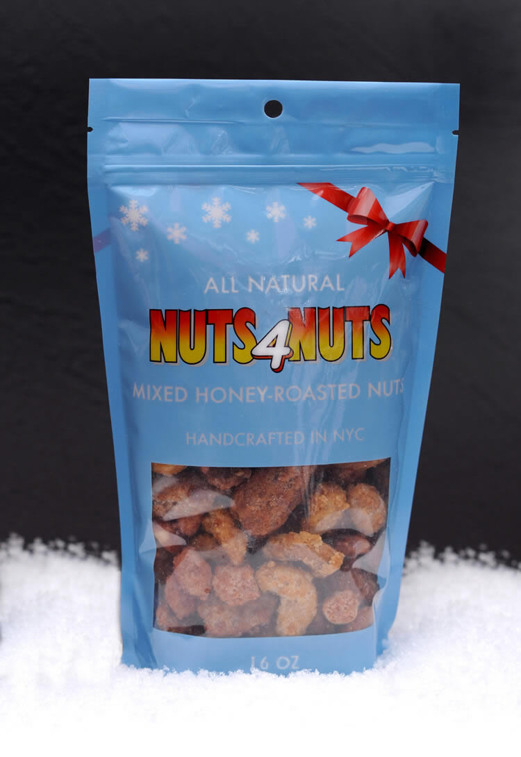 Honey-Roasted Mixed Nuts in 16 oz Resealable Holiday Pack